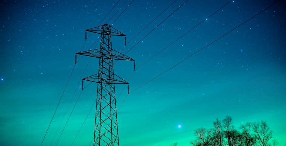 Mast i nordlys